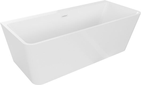MEXEN/S - Volta vana volně stojící rohová 150 x 75, bílá, sifon a přepad bílá 51131507500-20