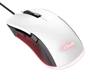 Trust GXT 922W Ybar bílá / Optická myš / 7 200 DPI / USB-A / RGB / Pro praváky (24730)