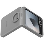 Samsung Silicone Case zadní kryt na mobil Samsung Galaxy Z Flip6 5G šedá S držákem EF-PF741TJEGWW