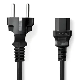 NEDIS napájecí kabel 10 m černá / Napájecí kabel / IEC-320-C13 / Schuko / přímý / 10A (CEGL10030BK100)