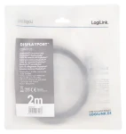 LogiLink DisplayPort 1.4 černo-šedá / Kabel DisplayPort / 2 m / 8K/60 Hz (CDA0105)