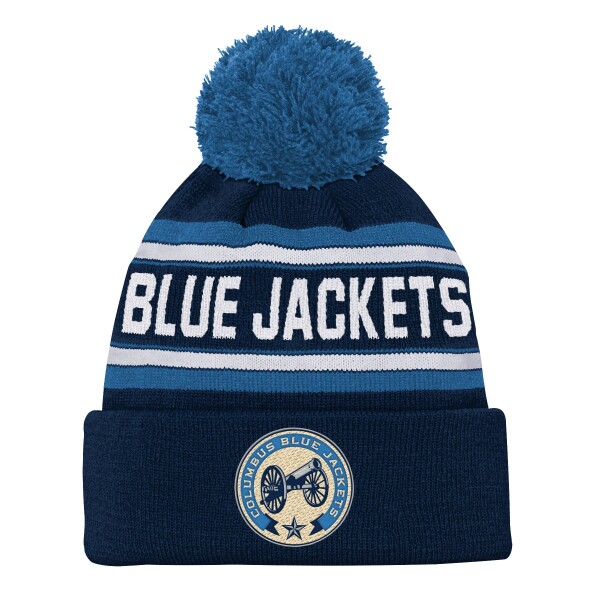 Outerstuff Dětská Zimní Čepice Columbus Blue Jackets 3Rd Jersey Jacquard Cuff Pom