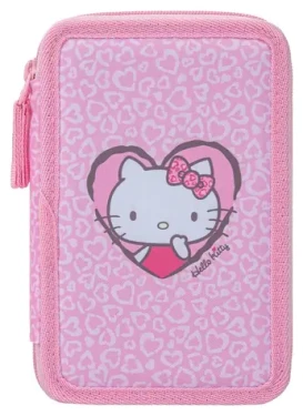 BAAGL Hello Kitty Sweet Leopard / Školní penál / třípatrový / GRS