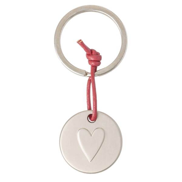 Räder Kovová klíčenka Heart, stříbrná barva, kov