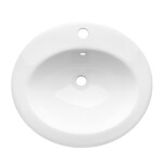INVENA - Umyvadlo na desku AJTRA 50 cm, oval CE-29-001-W
