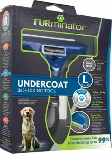 FURminator hrablo Dlouhá srst Large