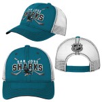 Outerstuff Dětská kšiltovka San Jose Sharks NHL Lockup Meshback Adjustable