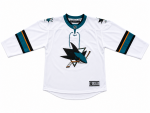 Outerstuff Dětský dres San Jose Sharks NHL Premier White Away Laces Velikost: L/XL
