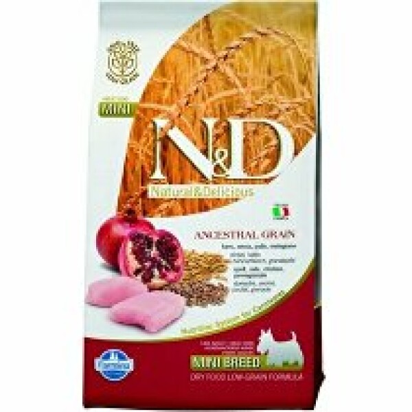 N&D LG DOG Adult Mini Chicken & Pomegranate 800g