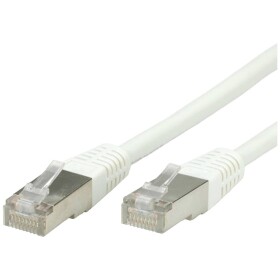 Value 21.99.1366 RJ45 síťové kabely, propojovací kabely CAT 6 S/FTP 5.00 m bílá dvoužilový stíněný 1 ks