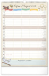 Nástěnný kalendář 2026 NOTIQUE - Rodinný plánovací Harry Potter, 33 x 46 cm