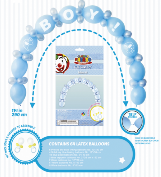 Globos Balónek - girlanda balónková - modrá