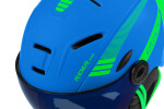 Etape dětská lyžařská přilba RIDER PRO LIGHT, modrá/zelená mat (technologie In-mold, velikost S (53-55cm))