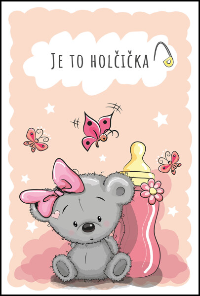 Přání K - K narození dítěte - holka