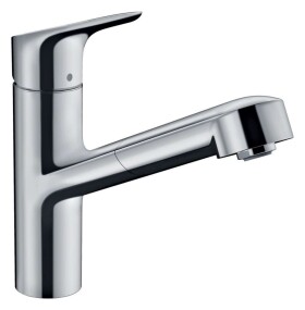 HANSGROHE - Focus M43 Dřezová baterie s výsuvnou koncovkou, chrom 71842000