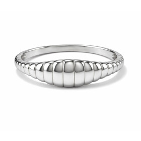 Croissant prsten Marcelle – chirurgická ocel, Stříbrná 56