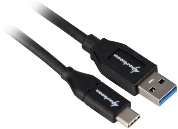 Sharkoon USB-A - USB-C 1m černá / Kabel / USB 3.2 Gen 2 / 10 Gbit/s (4044951021147)