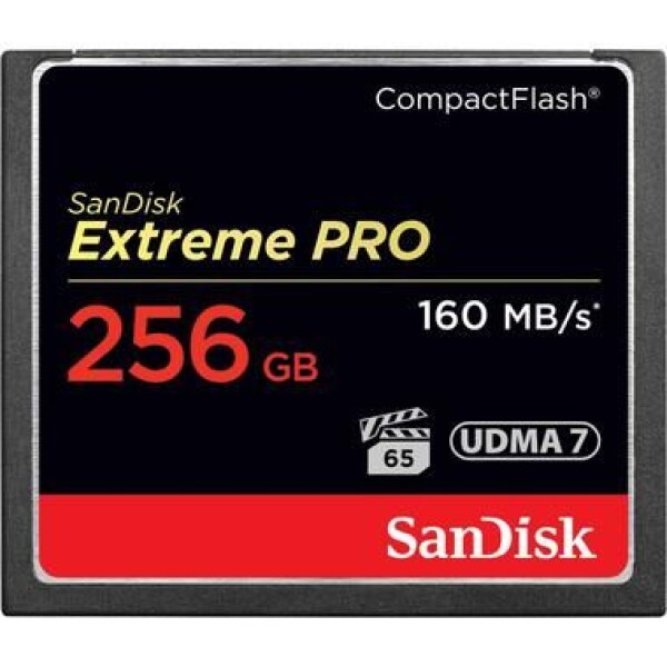 SanDisk Compact Flash Extreme 256GB / rychlost až 160/140MB/s (SDCFXPS-256G-X46)