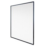 Mereo Zrcadlo hranaté, 60x80 cm, černý rám, instalace pouze na výšku CN181V