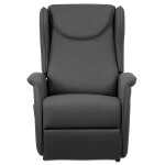 Polohovací křeslo, elektrické kabelové ovládání, šedá, látka, TV-1192 GREY2