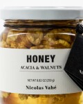 Nicolas Vahé Akátový med s vlašskými ořechy 250 g, žlutá barva, multi barva, sklo