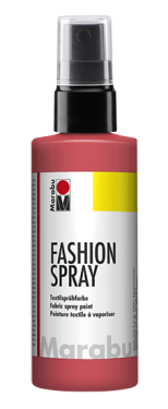 Barva na textil ve spreji Marabu Fashion Spray 100 ml - růžovo červená plameňáková 212
