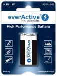 Baterie 9V (6LR61) 1 ks v blistru / Jednorázová baterie / 650 mAh (EV6LR61-PRO)