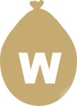 Balónek písmeno W zlaté balonky.cz Balónek písmeno W zlaté balonky.cz