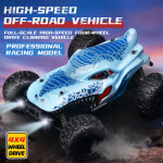Mamido RC Monster Truck 1:16 Max 35 km/h dosah 100m 2.4Ghz 4x4 Bezkartáčový motor Barva: Červená