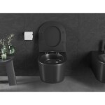 MEXEN - Sofia Závěsná WC mísa Rimless Tornado, černá mat 3354XX85T