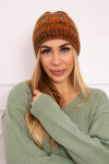 Fleecová čepice Melisa K241 red+olive UNI