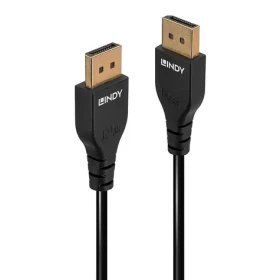 Lindy Slim DisplayPort 1.4 černá / Přípojný kabel / DisplayPort - DisplayPort / 3 m / 8K / 144 Hz (36463)