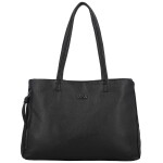 Módní dámská koženková kabelka na rameno Coveri Temari, černá