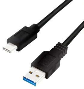 LogiLink USB-C - USB-A černá / Kabel / USB-C (M) - USB-A (M) / 1 m / USB 3.2 Gen 1 / 5 Gbit/s (CU0168)