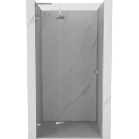 MEXEN/S - Lunar L sprchové dveře křídlové levé 75, transparent, chrom 834L-075-000-01-00-L