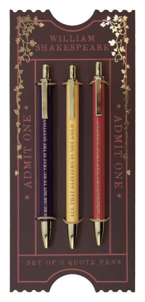 Kuličková pera 3ks Shakespeare