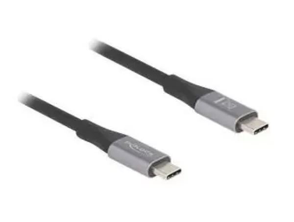 Delock USB-C (M) - USB-C (M) 2m / USB kabel / Thunderbolt 3 / USB 3.2 / 8K60Hz / napájení (81192)