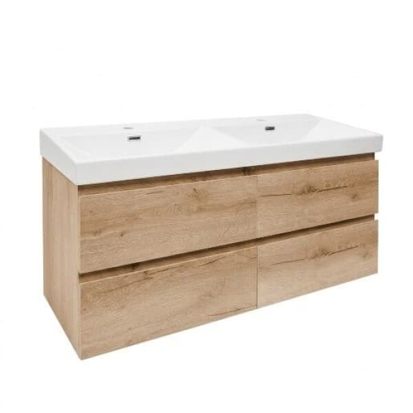 Koupelnová skříňka s umyvadlem SAT B-Way 119x50x45 cm dub mat BWAY2120OAKU4 BWAY2120OAKU4