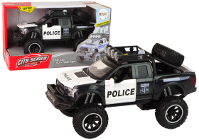 Mamido Terénní vozidlo Raptor Policie černé s otevíracími dveřmi, zvuky a světly