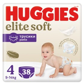 HUGGIES Elite Soft Pants 4, 9-14 kg, 38 ks