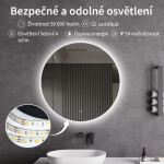 CERANO - Koupelnové LED zrcadlo Specchio - Ø 60 CER-429241