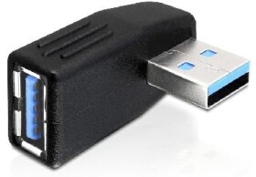 DeLock adaptér USB 3.0 samec - USB 3.0 samice pod úhlem 270° horizontálně (65342)