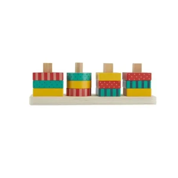 Mattel Fisher Price dřevěná skládačka tvary