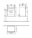 VILLEROY & BOCH - Avento Umyvadlová skříňka, 43x51x35 cm, 1 dvířka, Crystal Grey A88700B1