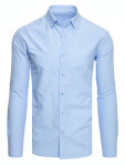Pánská jednobarevná modrá košile Dstreet