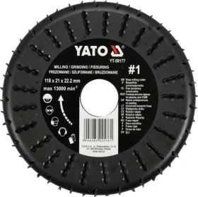 YATO Rotační rašple frézovací univerzální 118 mm / Rašple / Upínací průměr 22,2 mm / Max. 13000 min-1 (YT-59177)