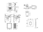 GROHE - Rapid SLX Set předstěnové instalace, klozetu, sedátka SoftClose a tlačítka Arena Cosmopolitan, alpská bílá SANI11BB3102