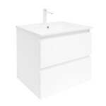Koupelnová skříňka s keramickým umyvadlem SAT B-Way 59x50x45 cm bílá lesk BWAY260WU4B2 BWAY260WU4B2