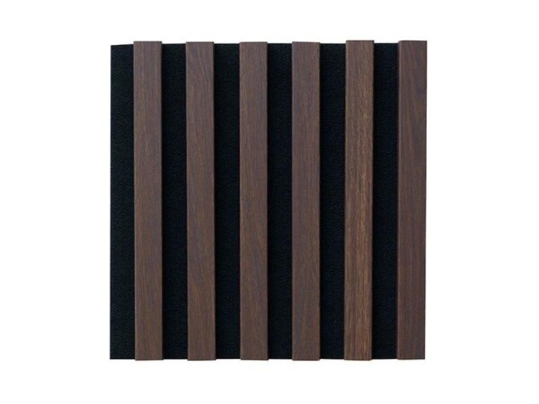 Akustický panel – Černá / dub tmavý 270 × 30 cm