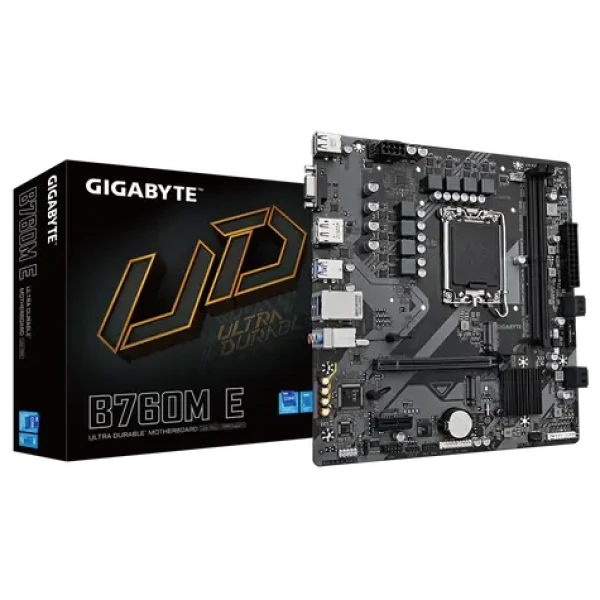 GIGABYTE B760M E / B760 / LGA 1700 / 2x DDR5 / PCIEx16 / GLAN / mATX (B760M E)